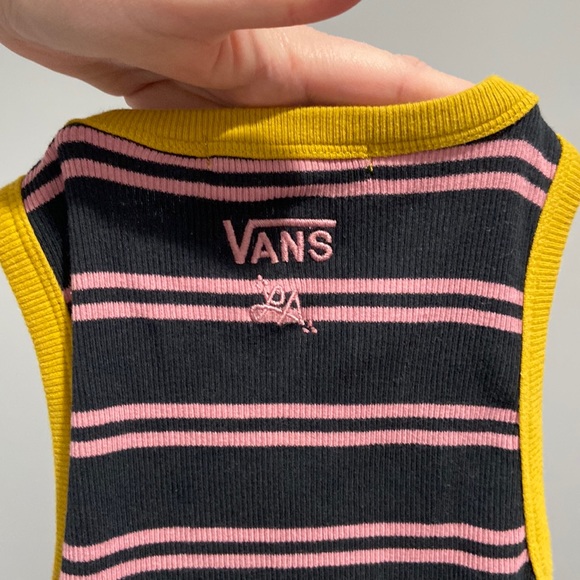 Vans Lizzie Armanto Size Small striped bodysuit EUC - Picture 4 of 10
